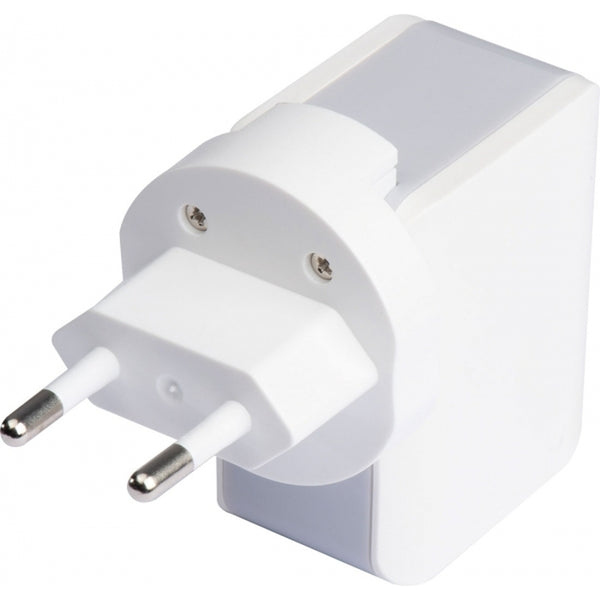 Kelioninis adapteris ANTWERP su 2 USB lizdais – balta