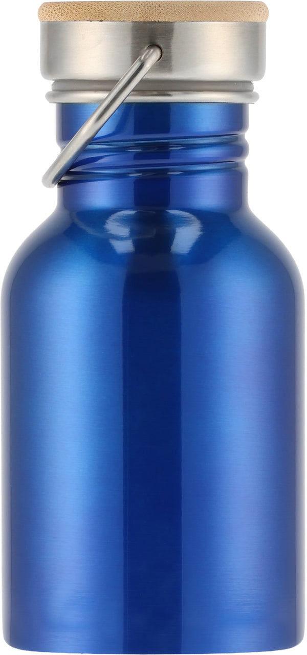 Plieninė gertuvė su mediniu dangteliu OSLO, 300 ml – mėlyna