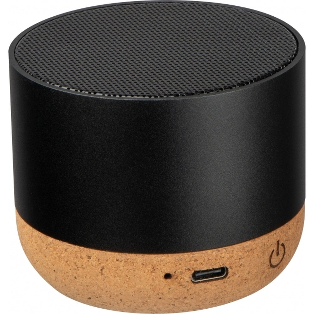 Bluetooth garsiakalbis iš perdirbto aliuminio BREST – juoda