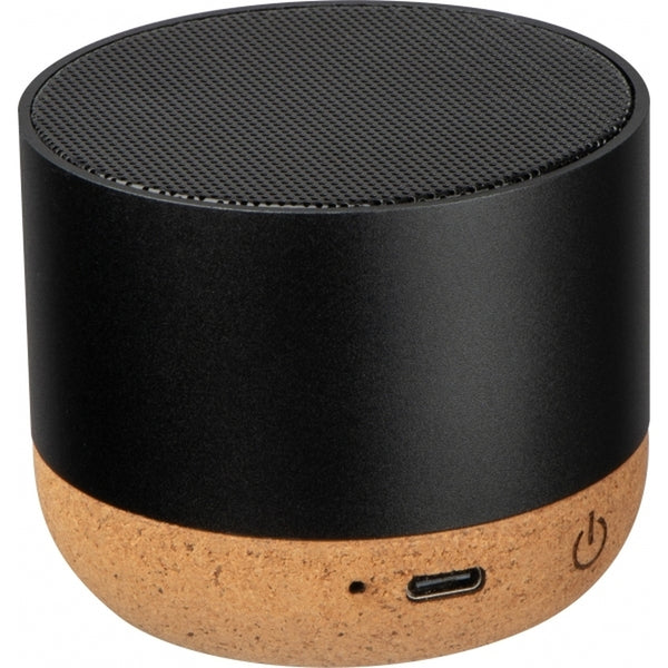 Bluetooth garsiakalbis iš perdirbto aliuminio BREST – juoda