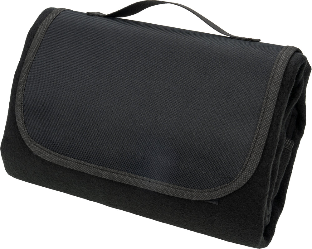 Flisinis pikniko pledas ARNHEIM, 120 x 150 cm – juoda