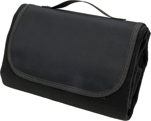 Flisinis pikniko pledas ARNHEIM, 120 x 150 cm – juoda