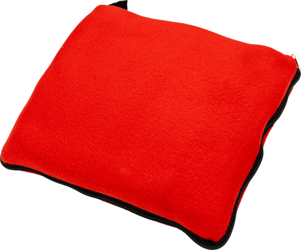 Flisinis pledas-pagalvė 2 viename RADCLIFF, 170 g/m² – raudona