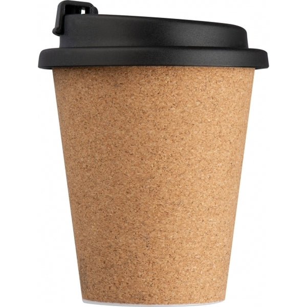 Puodelis su kamštiene danga ANDENNE, 350 ml – smėlio