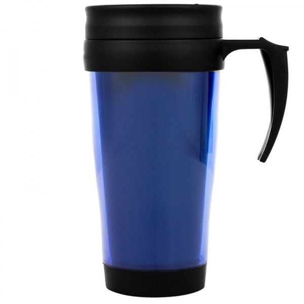 Plastikinis termopuodelis FORT WORTH, 400 ml – mėlyna