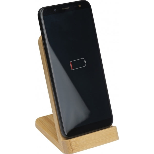 Telefono stovas su belaidžiu įkrovikliu GALWAY – smėlio