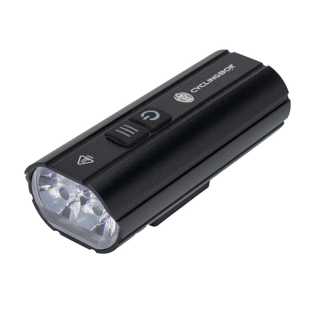 Dviračio žibintas E300, 4800 mAh – juoda
