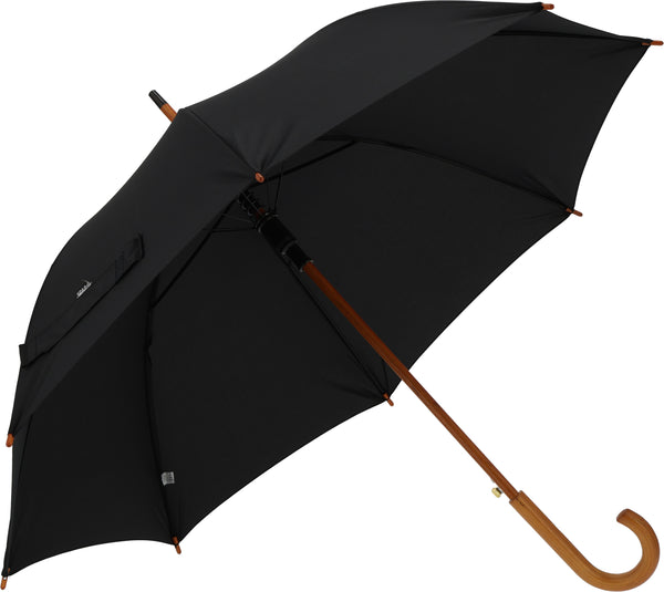 Automatinis skėtis iš RPET HASSELT, Ø 105 cm – juoda