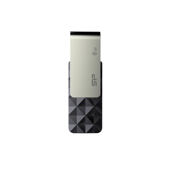 USB atmintinė Silicon Power Blaze B30, USB 3.1 – juoda · 8 gb