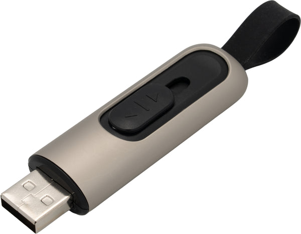 USB atmintinė su ištraukiama jungtimi, gaminama pagal užsakymą – įvairiaspalvė