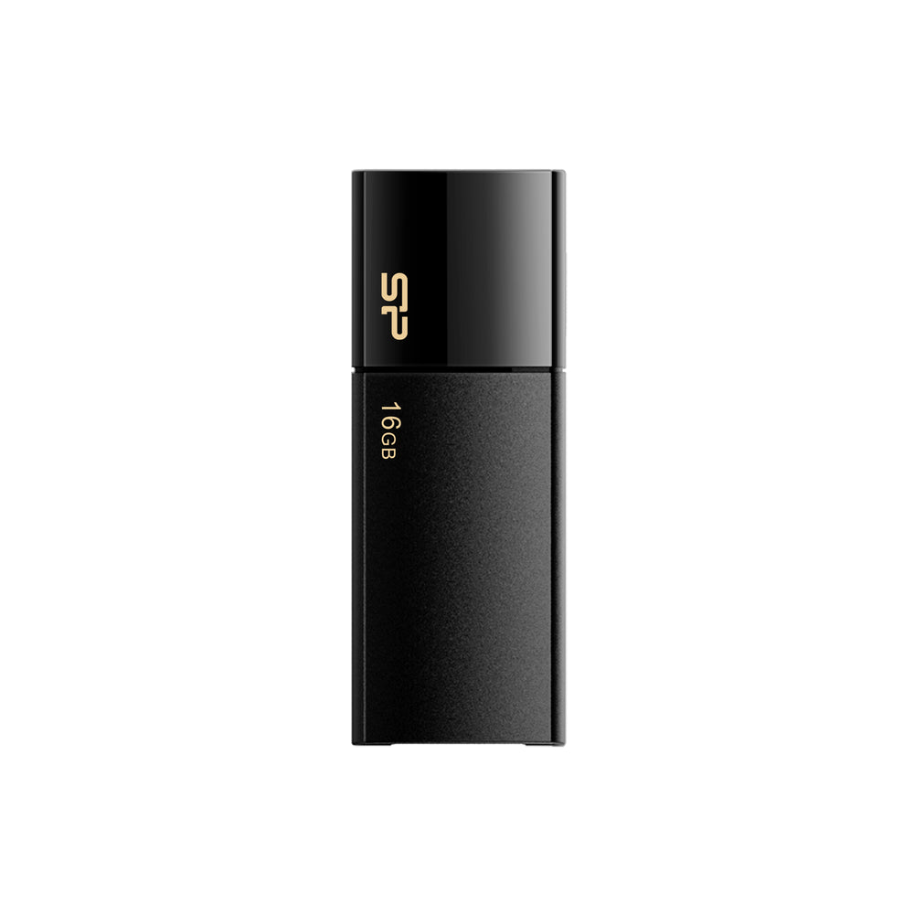 USB atmintinė su ištraukiama jungtimi Silicon Power Blaze B05, USB 3.0 – juoda · 16 gb