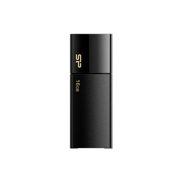 USB atmintinė su ištraukiama jungtimi Silicon Power Blaze B05, USB 3.0 – juoda · 16 gb