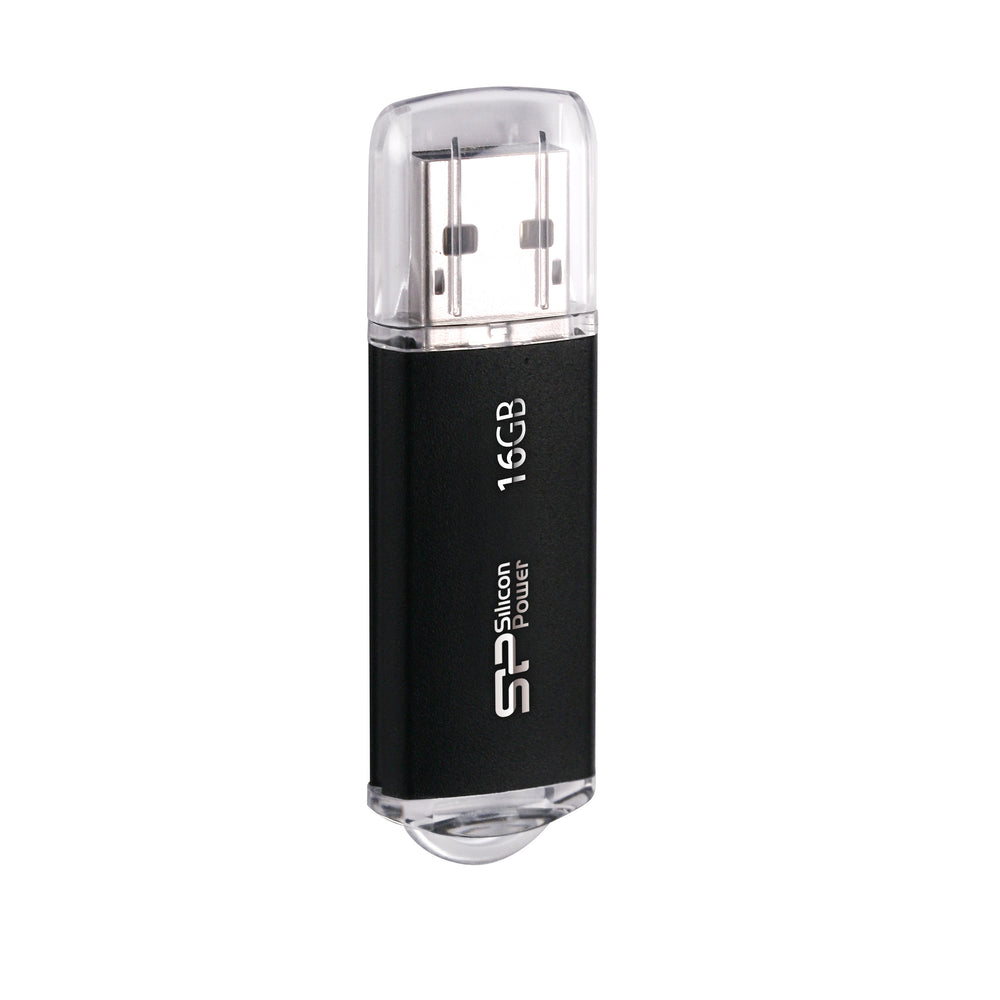 USB atmintinė Silicon Power Ultima II I-series, USB 2.0 – juoda · 16 gb