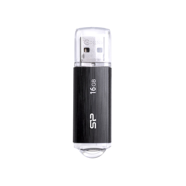 USB atmintinė Silicon Power Ultima U02, USB 2.0 – juoda · 16 gb