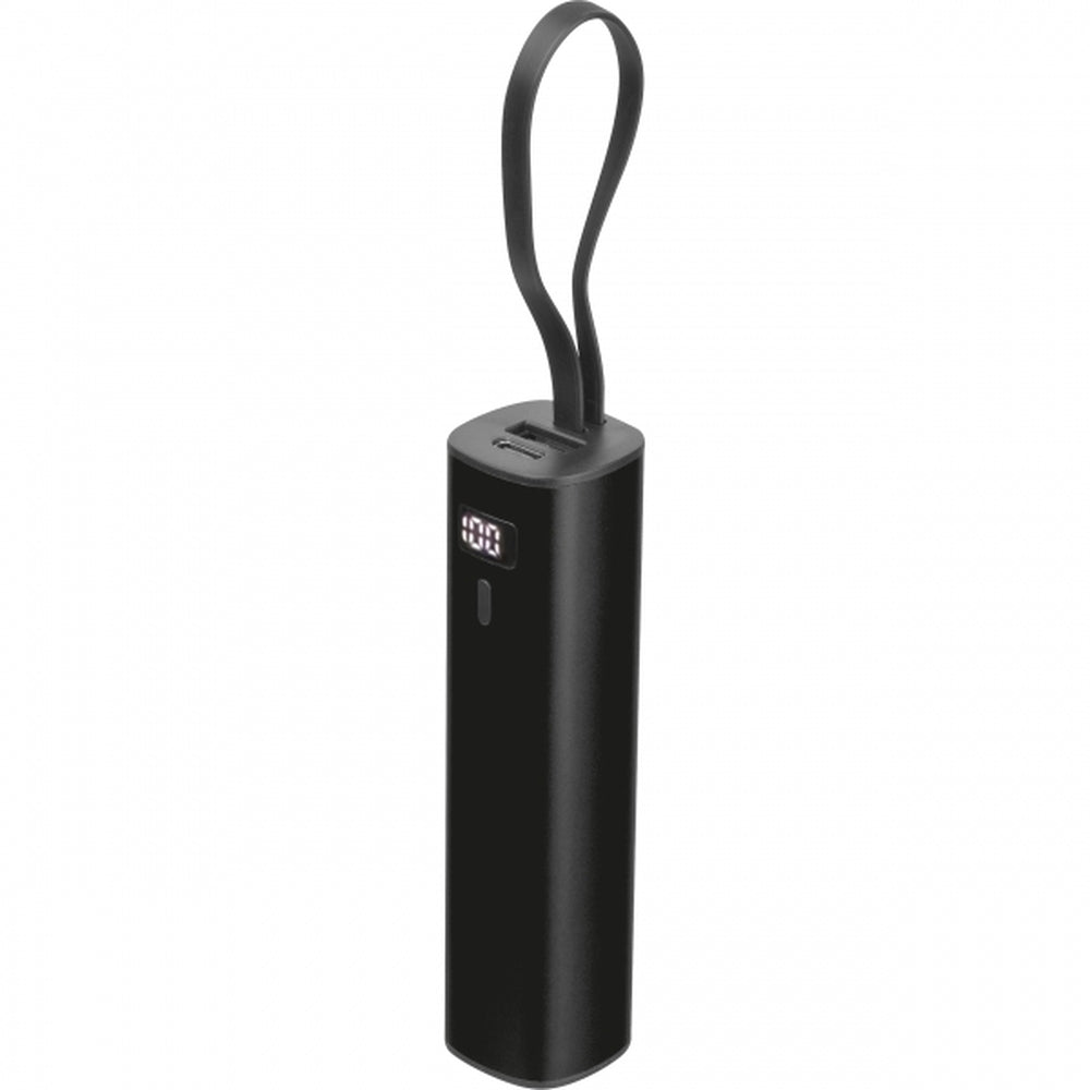 Išorinė baterija DONCASTER, 5000 mAh – juoda