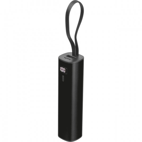 Išorinė baterija DONCASTER, 5000 mAh – juoda