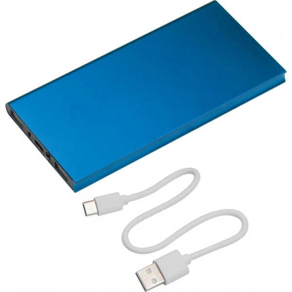 Aliuminė išorinė baterija WOLFSBERG, 8000 mAh – mėlyna