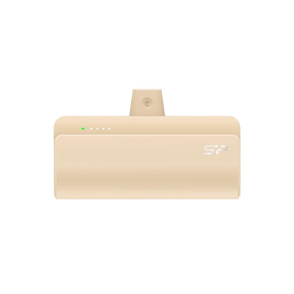 Išorinė baterija Silicon Power QD50, 5000 mAh, 20 W – smėlio