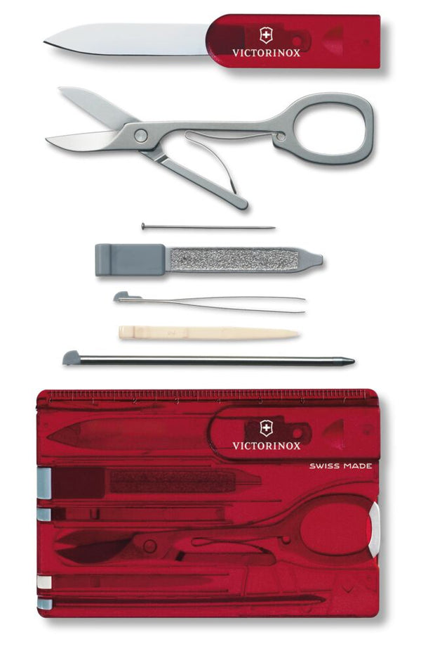 Daugiafunkcė kortelė Victorinox SwissCard Classic – raudona