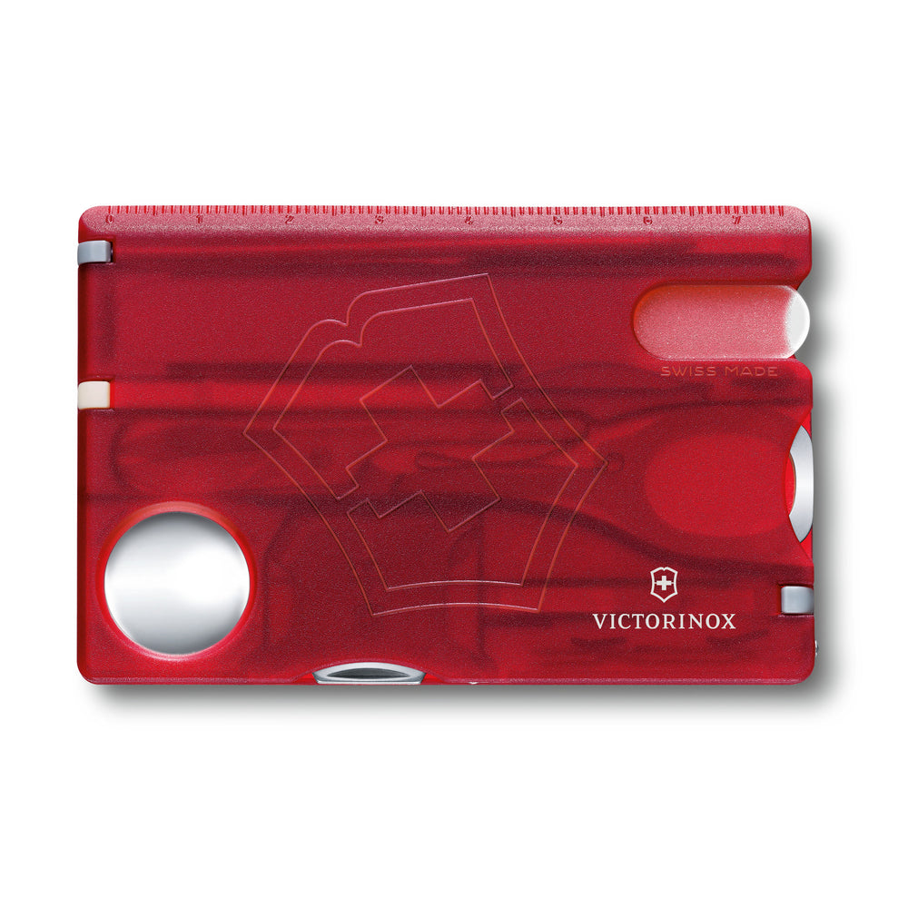 Daugiafunkcė kortelė Victorinox SwissCard Nailcare – raudona