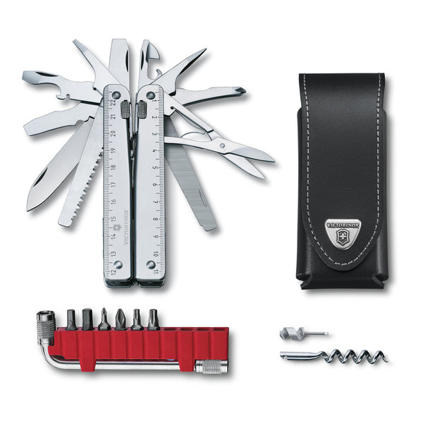 Daugiafunkcis įrankis Victorinox SwissTool Plus, 41 funkcija – pilka
