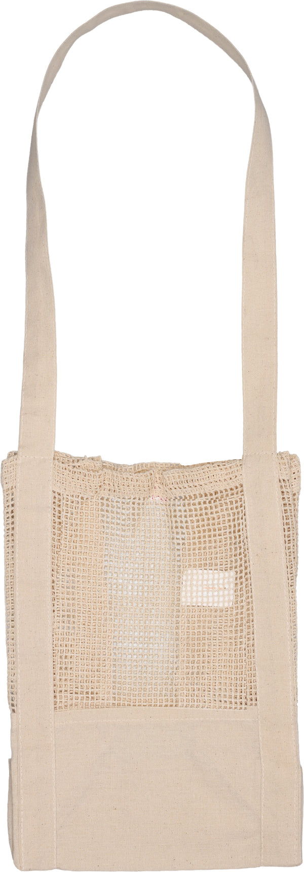 Medvilninis maišelis su tinkleliu ALANYA, 150 g/m² – balta